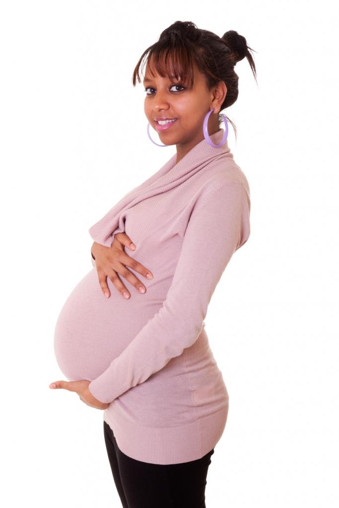 Pregnant  African American woman